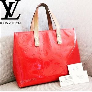Louis Vuitton Red Vernis Handbag